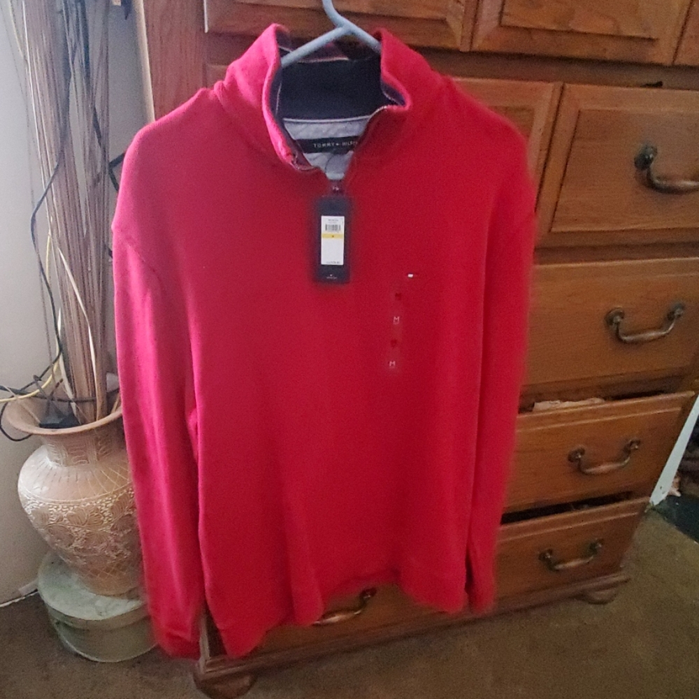 Red Tommy Hilfiger sweater